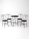 vintage ice cream parlor table and chairs set