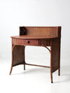 vintage Heywood-Wakefield wicker desk