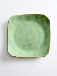 vintage studio pottery plate