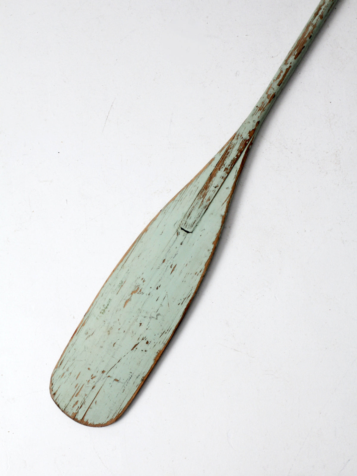 vintage painted wooden oar