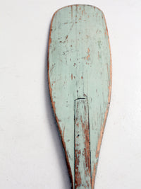 vintage painted wooden oar