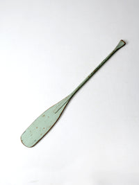 vintage painted wooden oar