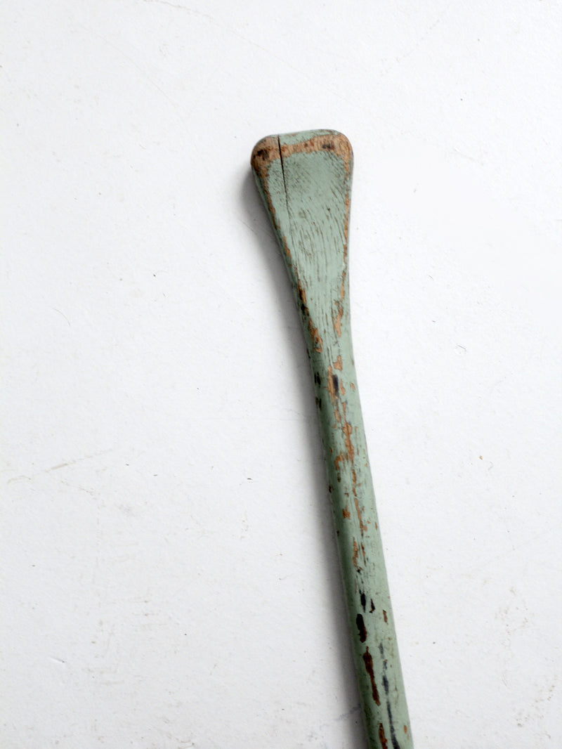 vintage painted wooden oar