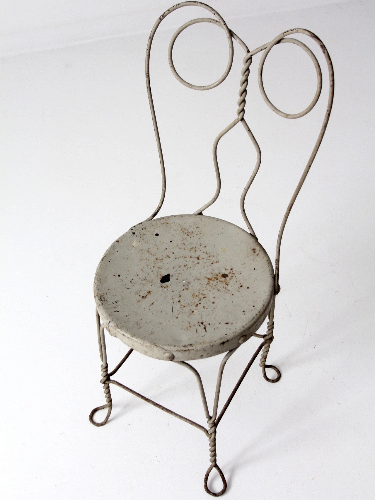vintage gray ice cream parlor chair – 86 Vintage