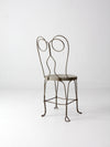vintage gray ice cream parlor chair