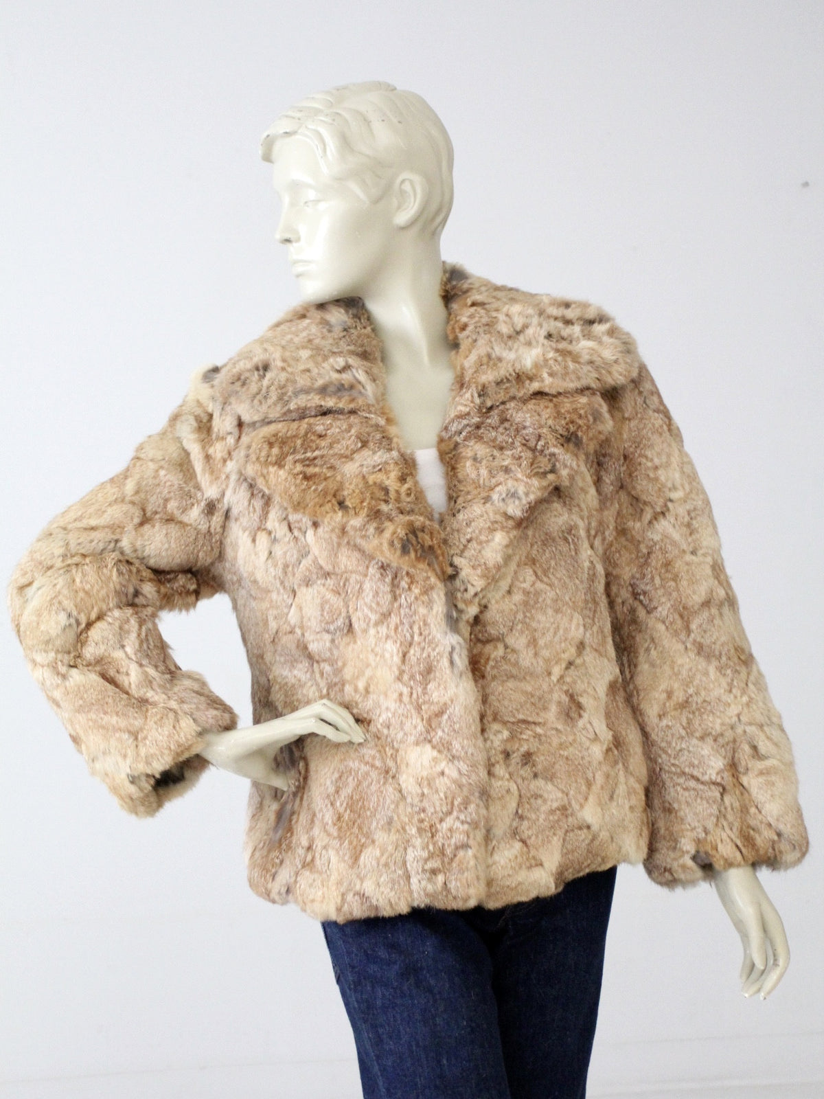 Old Rabbit Coat vintage 70s rabbit fur coat – 86 Vintage