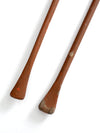 vintage wooden oars pair