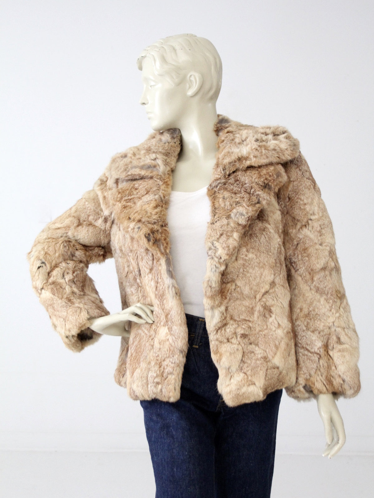 Old Rabbit Coat vintage 70s rabbit fur coat – 86 Vintage