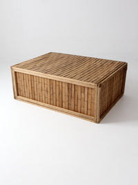 vintage slat wood shipping crate