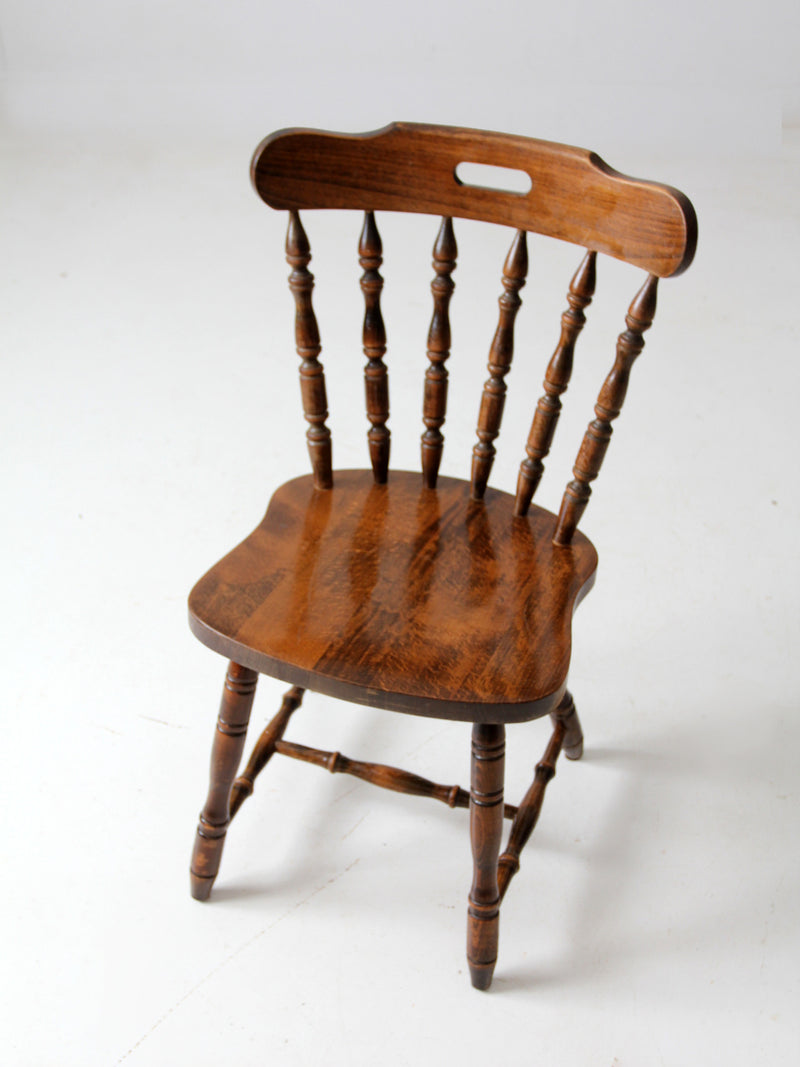 vintage wood pub style chair