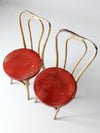 antique painted bentwood chairs pair