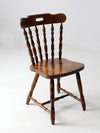 vintage wood pub style chair