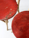 antique painted bentwood chairs pair