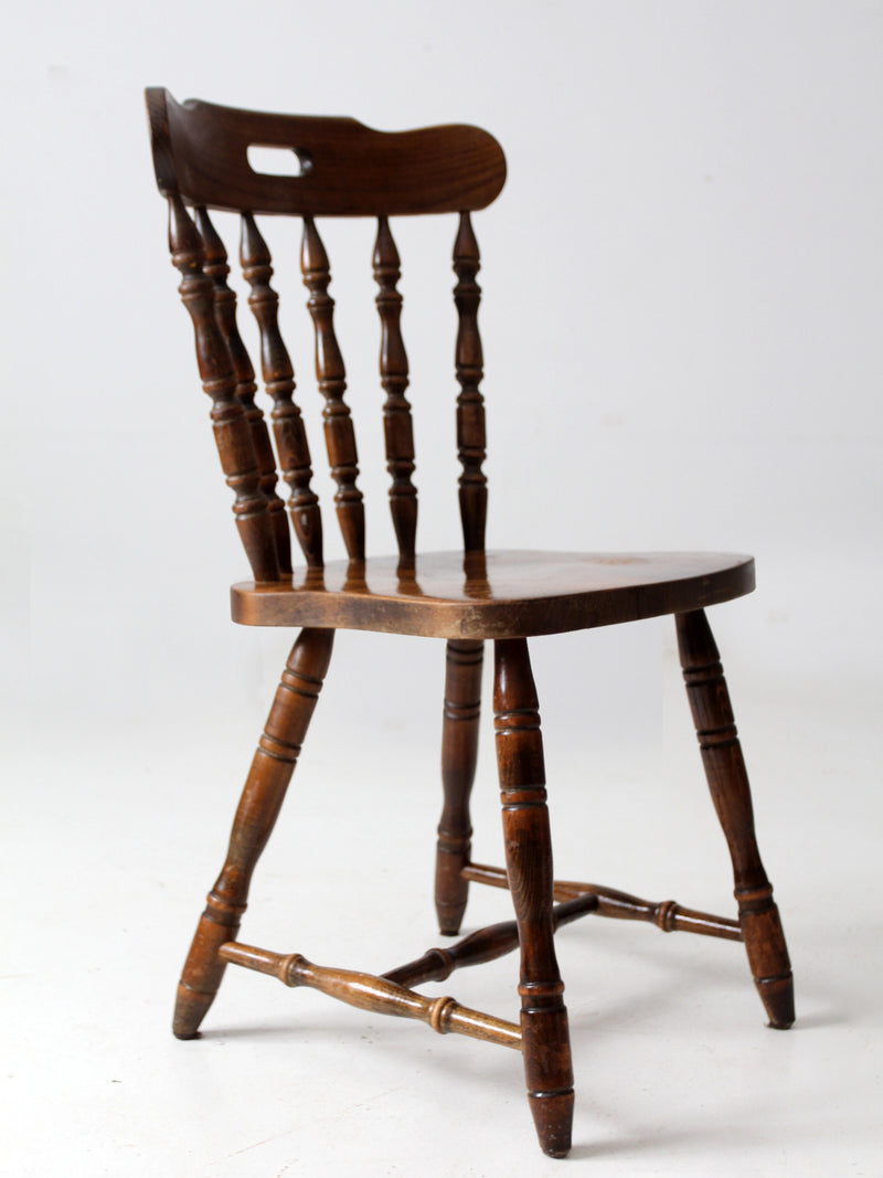 vintage wood pub style chair