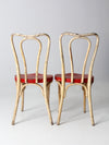 antique painted bentwood chairs pair