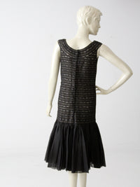 vintage 60s drop waist cocktail dress