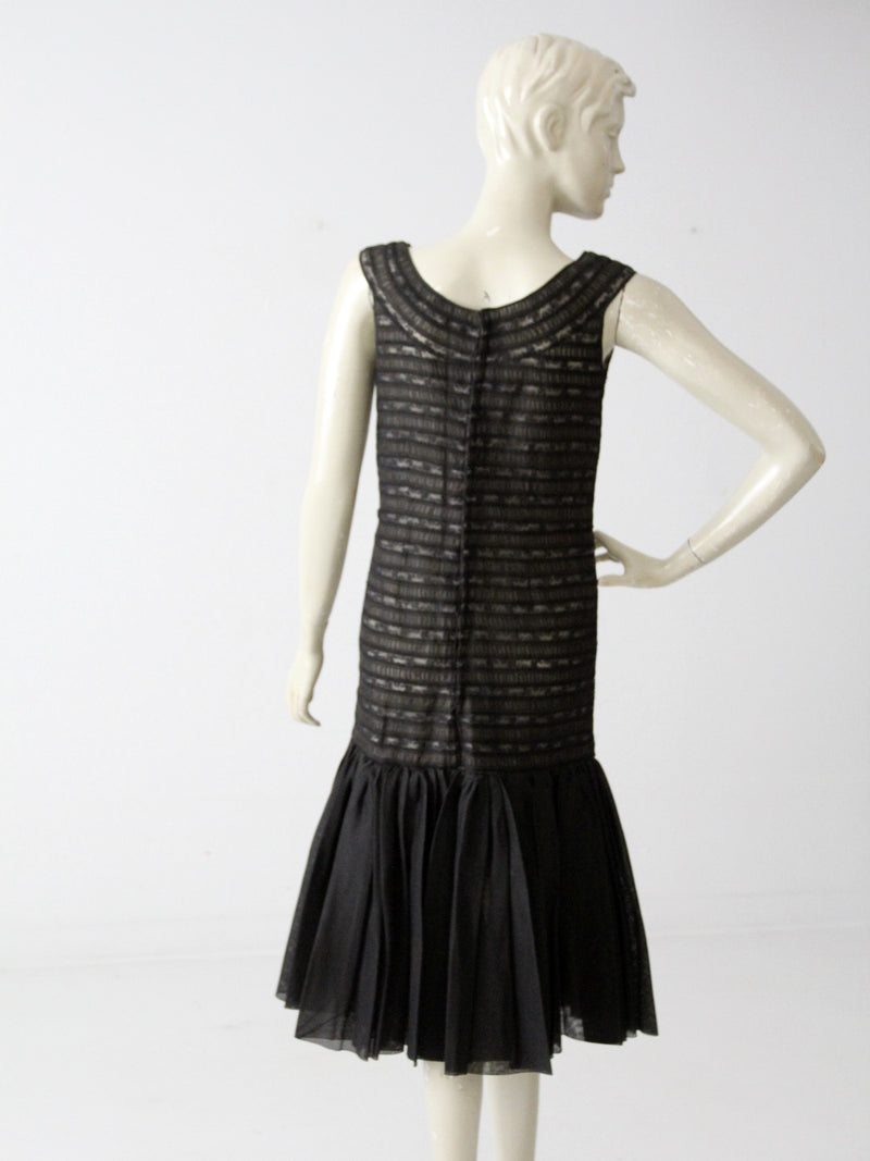 vintage 60s drop waist cocktail dress