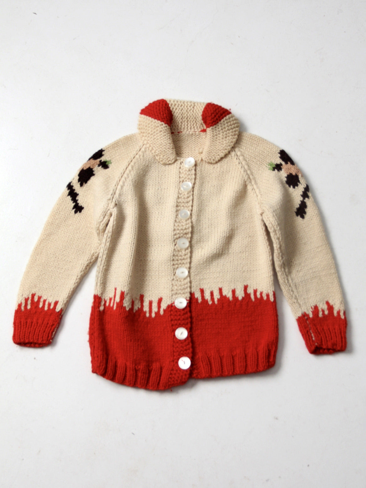 vintage cowichan style sweater