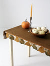 vintage felt table runner with autumn leaf design