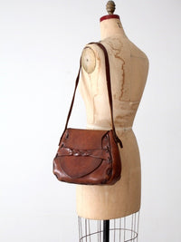 vintage 60s hippie leather handbag