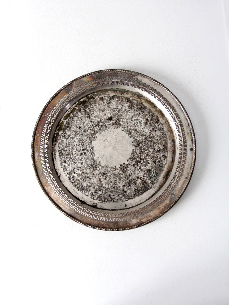 vintage WM Rogers silver plate tray