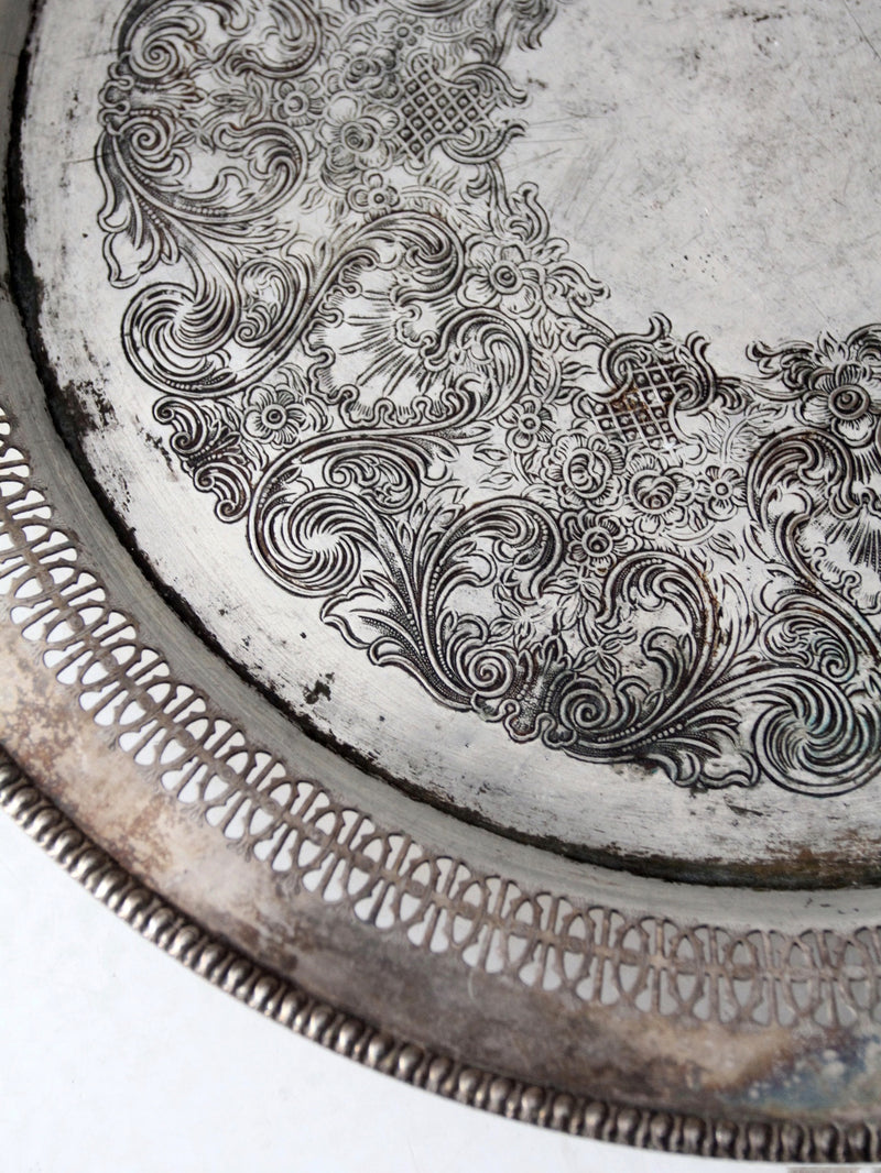 vintage WM Rogers silver plate tray