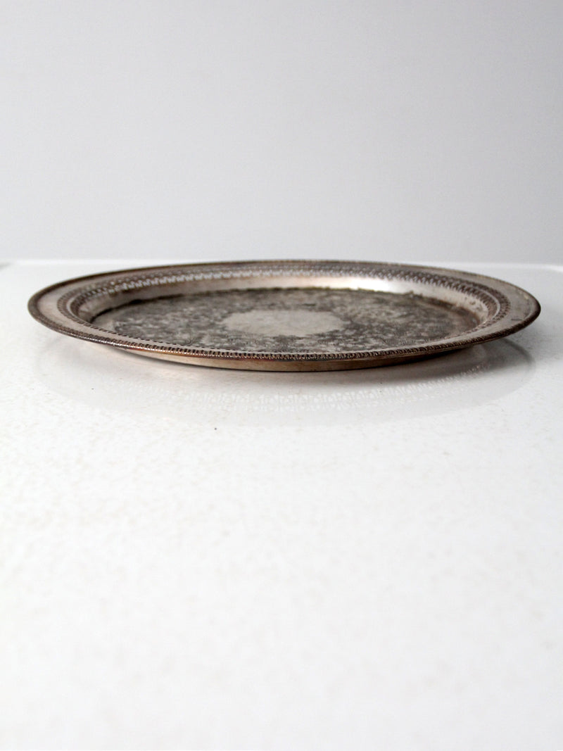 vintage WM Rogers silver plate tray