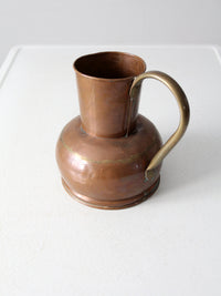 vintage Dutch copper ewer