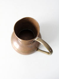 vintage Dutch copper ewer