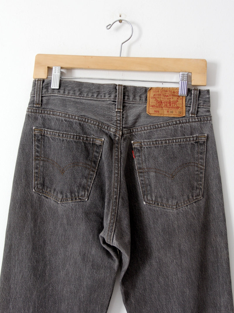 vintage Levi's 501 black denim, 30 x 32