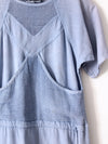 vintage 80s cotton mesh dress