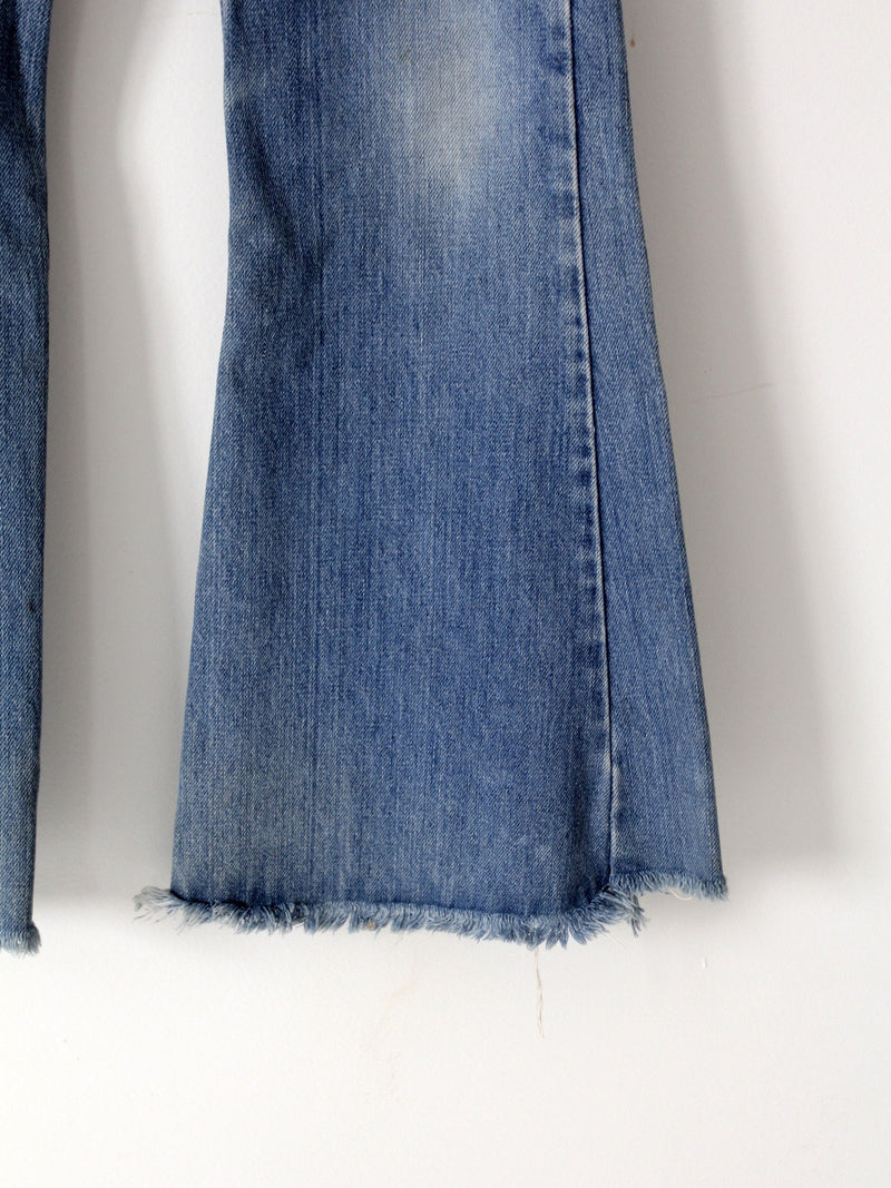 vintage 70s Levi's flare leg denim jeans, 26 x 30