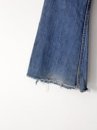 vintage 70s Levi's flare leg denim jeans, 26 x 30