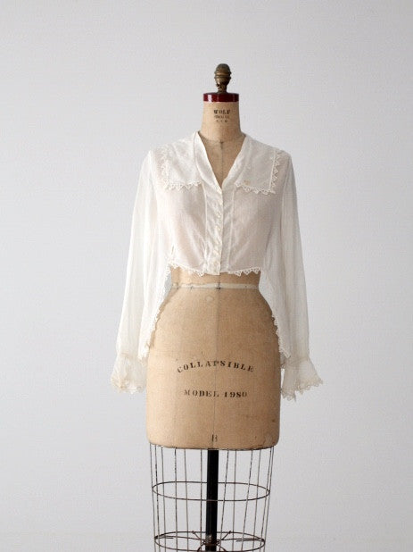 antique lace blouse – 86 Vintage