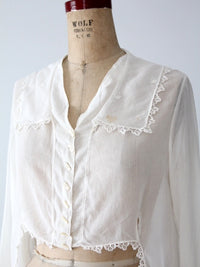 antique lace blouse