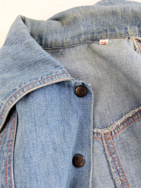 vintage 70s fitted denim jacket