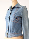 vintage 70s fitted denim jacket