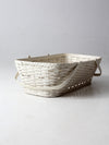 antique white wicker basket