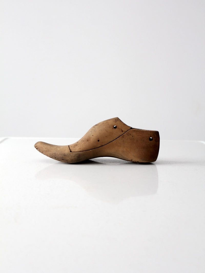 antique wooden shoe last