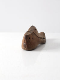antique wooden shoe last