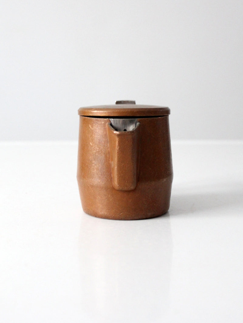 mid-century Sambonet copper creamer