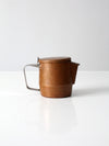 mid-century Sambonet copper creamer