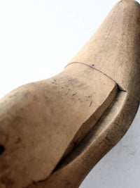 antique wooden shoe last