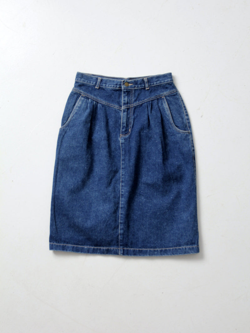 vintage 80s denim skirt