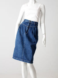 vintage 80s denim skirt