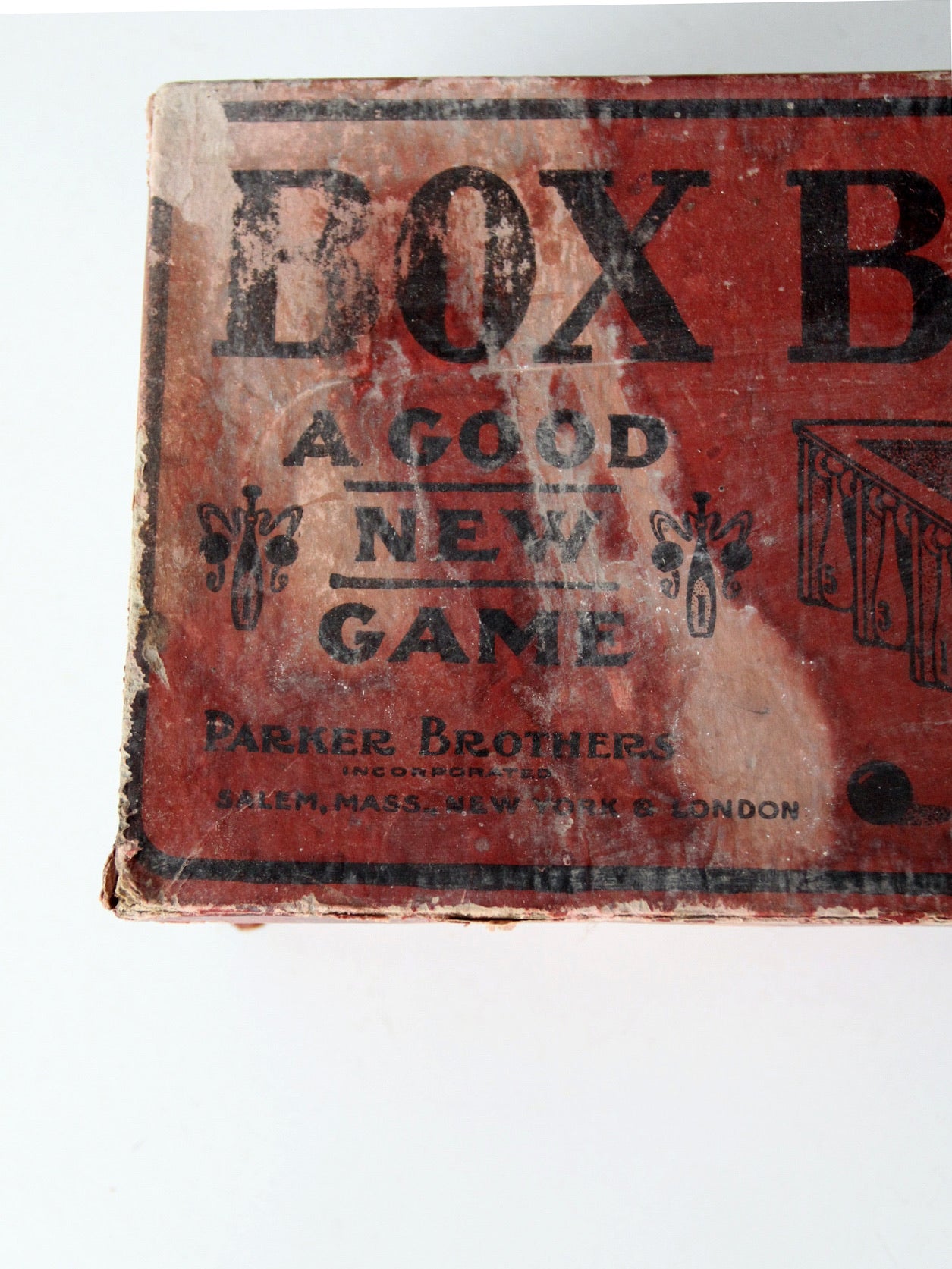 antique Parker Brothers Box Ball game