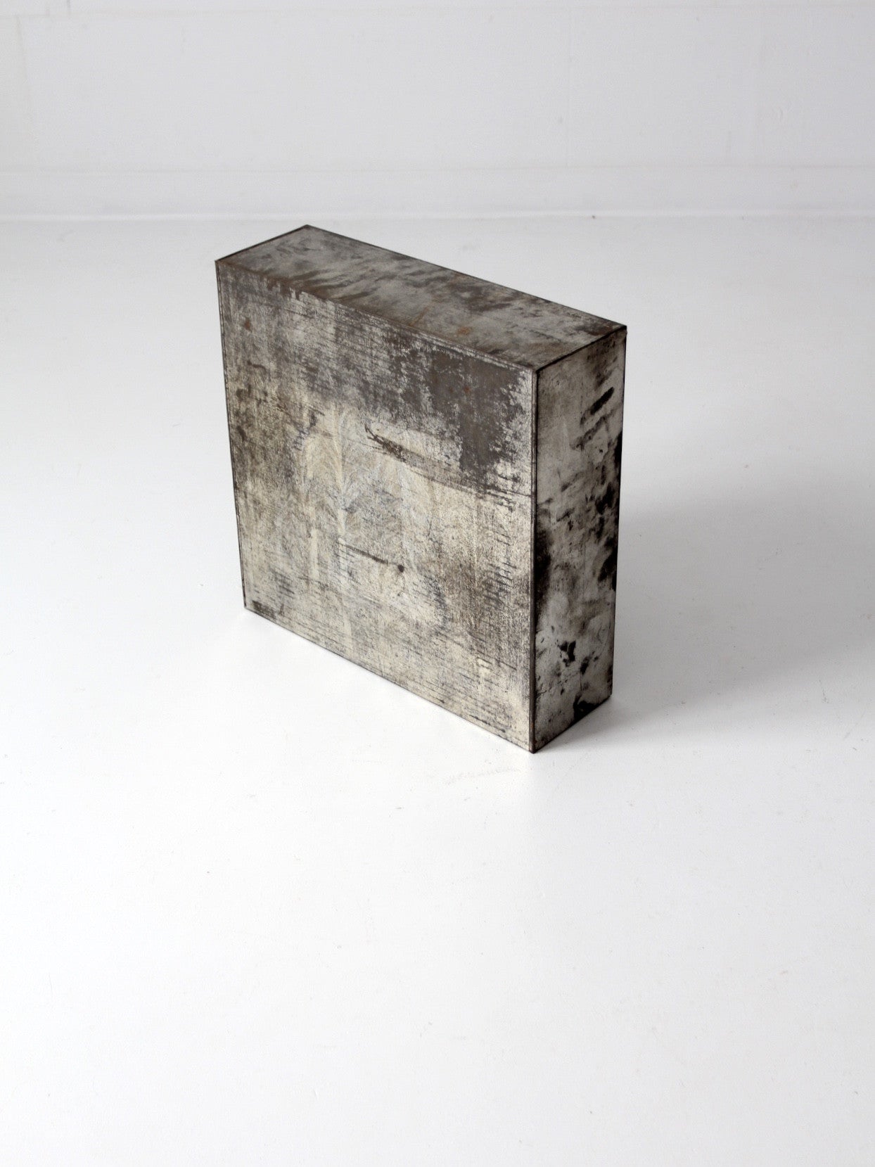 vintage metal bread box