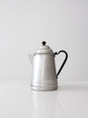 antique aluminum coffee pot