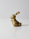 vintage brass bunny rabbit