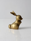 vintage brass bunny rabbit